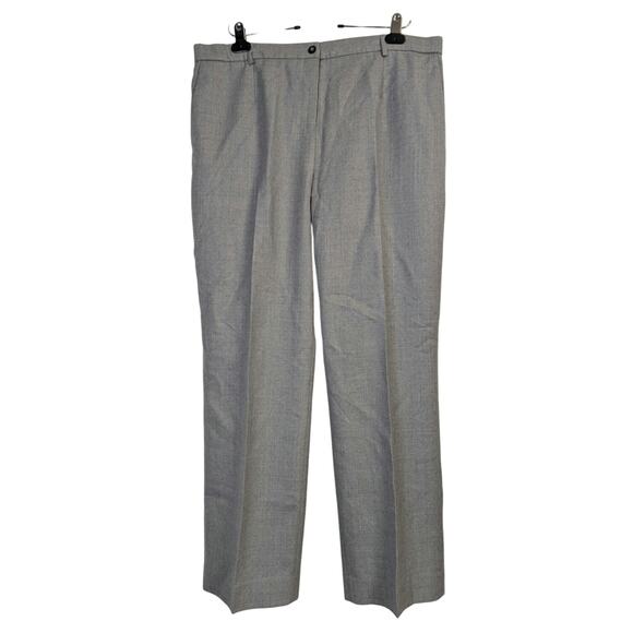 Pendleton Wool Dress Pants Womens 18 petite Grey Office Professional Career USA - Picture 1 of 7